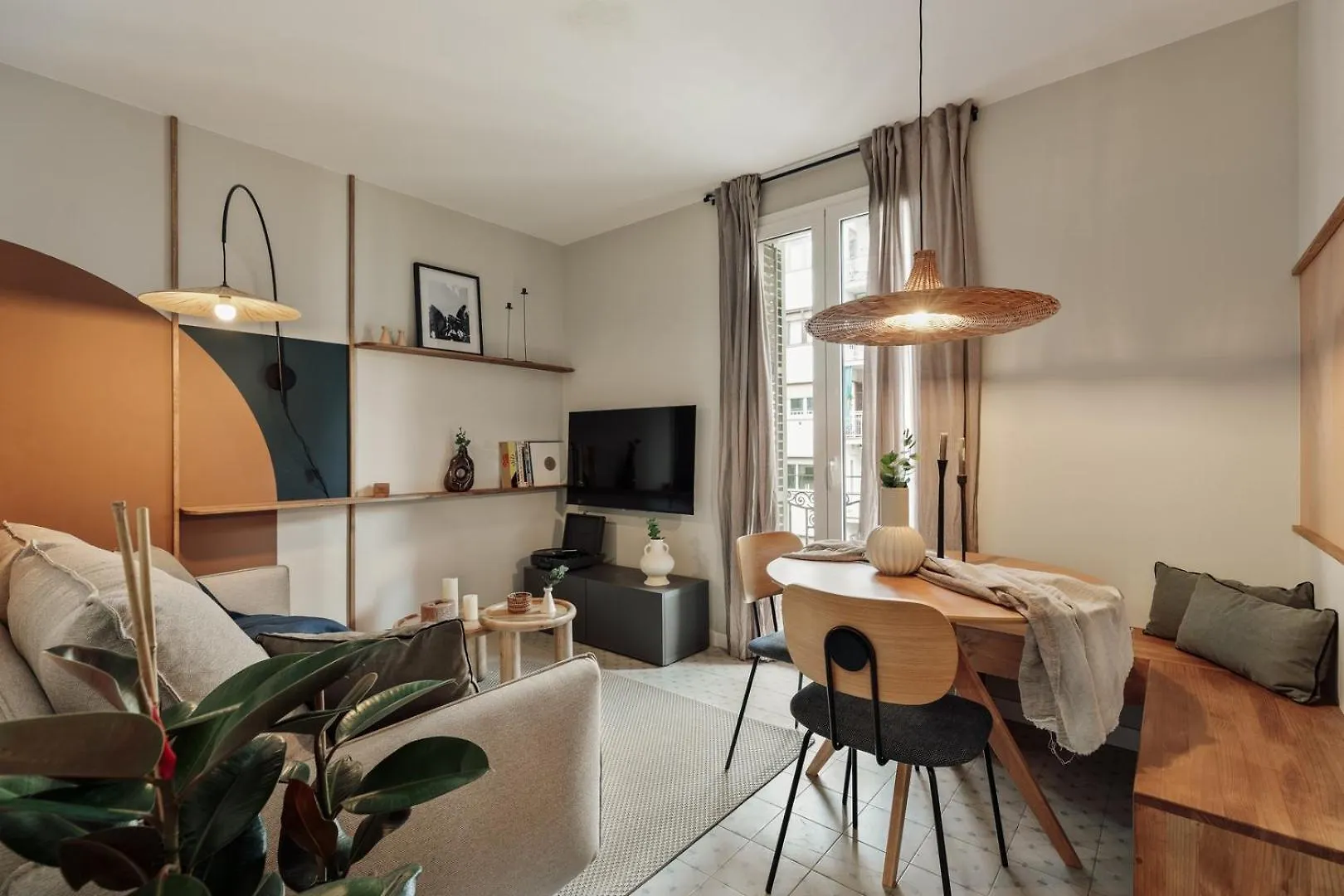 Yesil - 2 Bedrooms And Office In Sant Antoni Barcelona Apartment